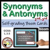 Synonym and Antonym BOOM Cards Grades 2-3 Digital ELAR