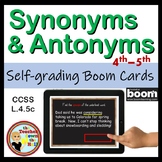 Synonym and Antonym BOOM Cards Digital ELAR