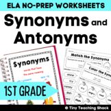 Synonym and Antonym Worksheets