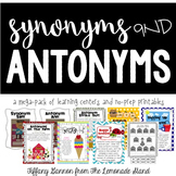 Synonyms and Antonyms Games and Activities