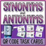 Synonym and Antonym QR Code Self Checking Task Cards