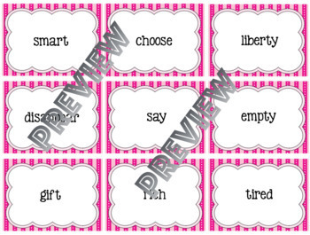 Synonym and Antonym Vocabulary Cards by Speak EZ | TpT