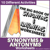 Synonyms and Antonyms Worksheets for Middle and High Schoo
