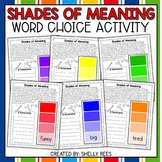 Synonym and Word Choice Activity - Paint Chip Packet