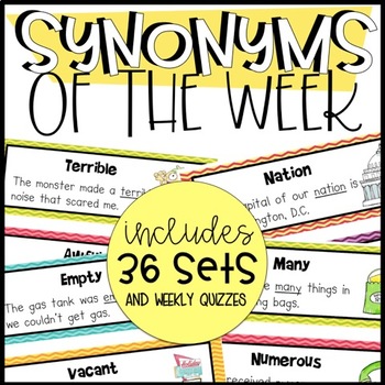 Preview of Synonym of the Week