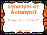 Synonym or Antonym Quiz