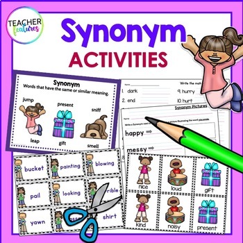 Synonym Center Activities & Matching Games