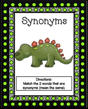 Synonym Activity | Synonym Worksheet | Synonym Puzzles by Teaching