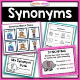 Synonym Activities | Worksheets - Poster - Book - Matching