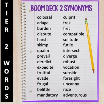 Synonyms 2 for Speech Therapy: Boom Learning by Peg Hutson - SLP