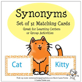 Synonyms - 32 Matching Cards