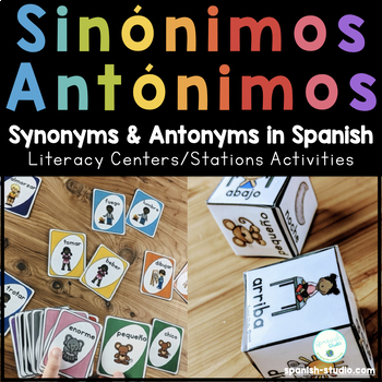 Preview of Synonyms and Antonyms in Spanish BUNDLE