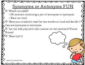 Teach Synonyms: Fun Activities with 150 synonyms and 600 examples.