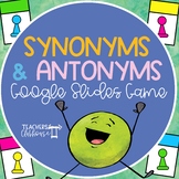 Synonyms & Antonyms Google Slides Board Game - Distance Learning