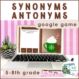 Synonyms Antonyms Hot Cocoa Review Game Test Prep ELA