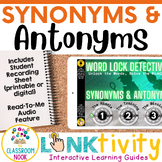 Synonyms & Antonyms LINKtivity® | Word Work Center | Morning Work