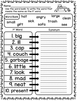 Distance Learning Synonym and Antonym Lessons by Easy Street Teach