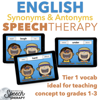 & Antonyms 1 Vocabulary Cards™ Speech Therapy
