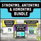 Synonyms Antonyms and Homonyms Bundle Printables and Digital