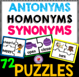 Synonyms, Antonyms and Homonyms Puzzles