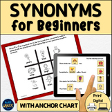 Synonyms with Pictures Beginner Level Vocabulary Speech Th