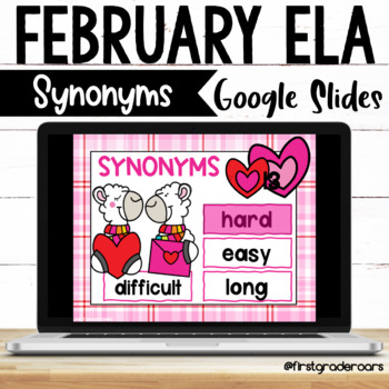 Preview of Synonyms Digital February Google Slides