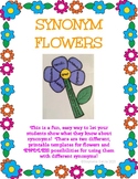 Synonyms Flower Craftivity -2 Templates, Completed Example