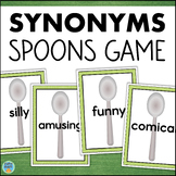 Synonyms Game - Spoons - Small Group Activity - Shades of Meaning