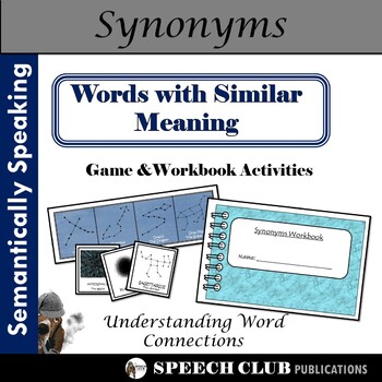 Preview of Synonyms Game and Workbook