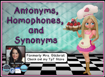 Preview of Synonyms , Homophones, and Antonyms Promethean ActivInspire Flipchart Lesson