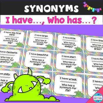 I have, Who has Synonyms by Elementary Engagement | TpT