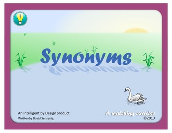 Preview of Synonyms: Matching Picture Cards