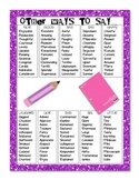 Synonyms- Other Ways to Say
