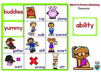 VOCABULARY • SYNONYMS • FIND THE IMPOSTER • BOOM CARDS by Pizzazz Learning