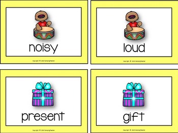 synonyms picture cards