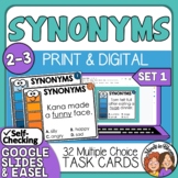 Synonyms Task Cards | Grades 2-3 Set 1 | Vocabulary Practi