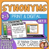 Synonyms Task Cards | Grades 2-3 Set 3 | Vocabulary Practi