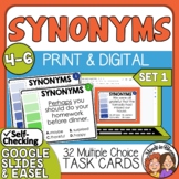 Synonyms Task Cards: Grades 4-6 Set 1 | Vocabulary Practic