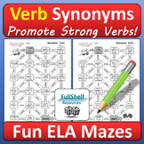 Synonyms Worksheets ELA Early Finishers Activities Strong 