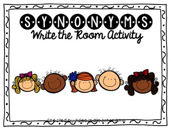 Synonyms Write The Room Review Activity