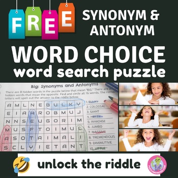 Preview of Synonyms and Antonyms Worksheet