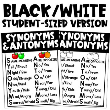 Synonyms english list