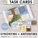 Synonyms and Antonyms Task Cards 4th Grade Activities (Pri