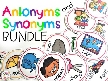 Synonyms and Antonyms BUNDLE by Polka Dots Please | TpT