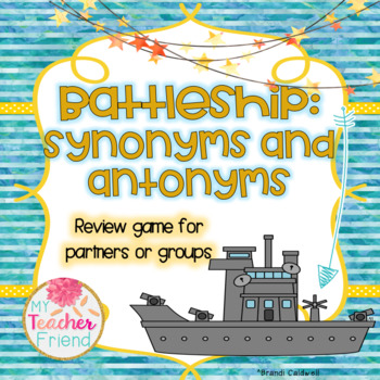 Preview of Synonyms and Antonyms Battleship Game