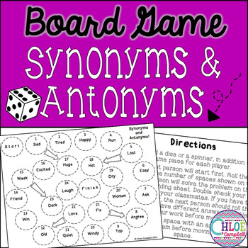 presentation soup Torment Synonyms and Antonyms Board Game by Chloe Campbell | TpT