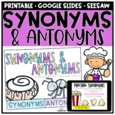 Synonyms and Antonyms Digital Activities for Distance Learning