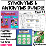 Synonyms and Antonyms Bundle of Activities for 2nd and 3rd Grade