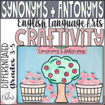 Preview of Synonyms and Antonyms Craft