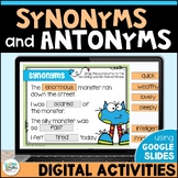 Synonyms and Antonyms Digital Activity using Google Slides
